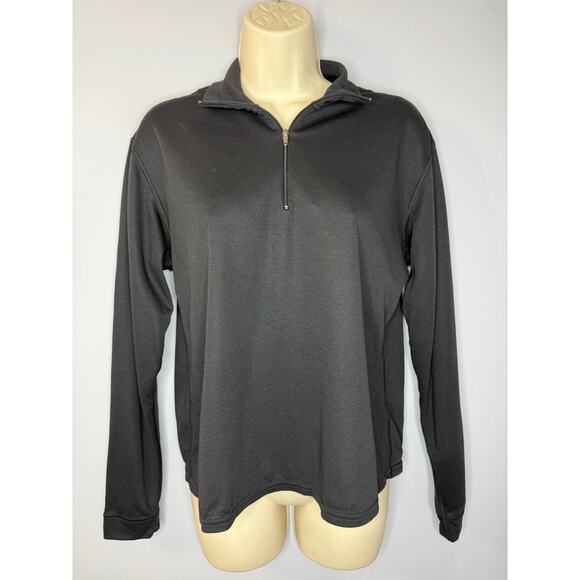 Patagonia Capilene Midweight Base Layer 1/4 Zip Pullover Top Black Women's M - Picture 1 of 8